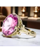 Каблучка Аметист 14K Жовте золото Вінтаж вироби vrc369y